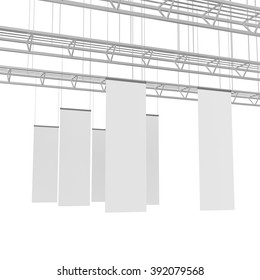 Blank Long Display Hanger Template Stock Illustration 392079568 ...