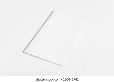 Blank Magazine Isolated On White Background