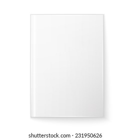 Blank Magazine Isolated On White Background Stock Illustration ...