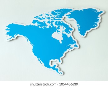 Blank Map North America Stock Illustration 1054436639 | Shutterstock