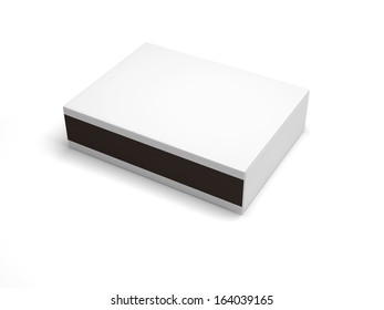 Blank Matchbox Isolated On A White Background