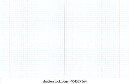 Blank Math Exercise Book Paper Sheet Stock Illustration 404529364 ...