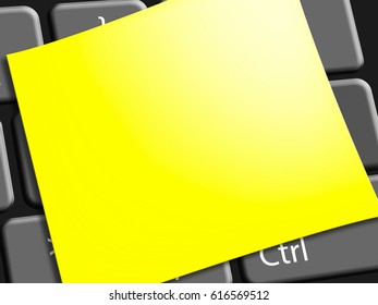 Blank Message Note Represents Copyspace To Do 3d Illustration