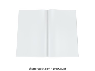 Blank Open Magazine - Shutterstock ID 198028286