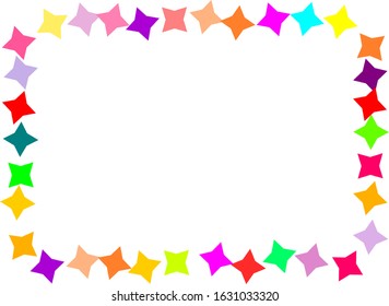 Blank Page Colorful Page Frame Stock Illustration 1631033308