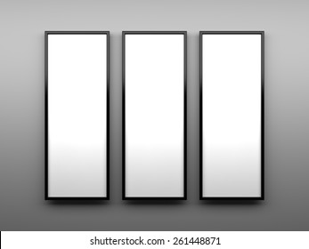 Blank Painting, Triptych Mockup