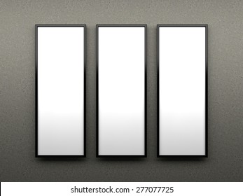 Blank Painting, Triptych Mockup