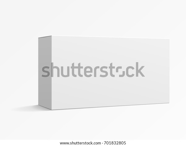 Download Blank Paper Box Mockup White Box Stock Illustration 701832805