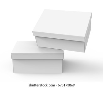 Blank Paper Box Template Two Boxes Stock Illustration 675173869 ...