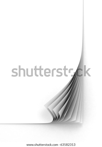 Blank Paper Sheets Stock Illustration 63582313