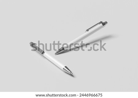 Blank pen mockup modeling using 3d blender