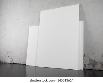 Blank Picture Over Concrete Wall