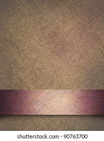 blank pink and purple background paper with fancy peach pink ribbon stripe design layout with vintage grunge texture and copy space for Valentine's day sign or text