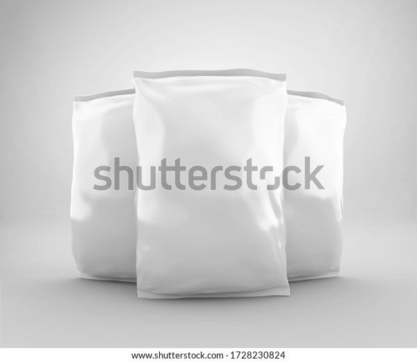 Download Blank Plastic Snack Bag Mockup White Stock Illustration 1728230824