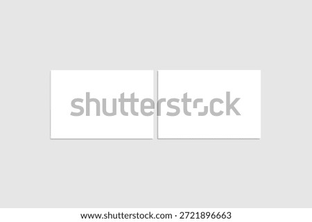Blank Postcard Mockup - 3D