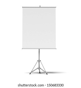 Blank Presentation Roller Screen