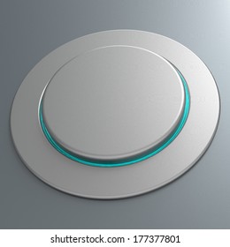 Blank Push Button Or Switch Showing Copyspace