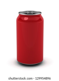 Red Aluminum Soda Canisters Isolated On Stock Illustration 1533472463