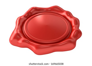 Blank Red Wax Seal - Shutterstock ID 169665038