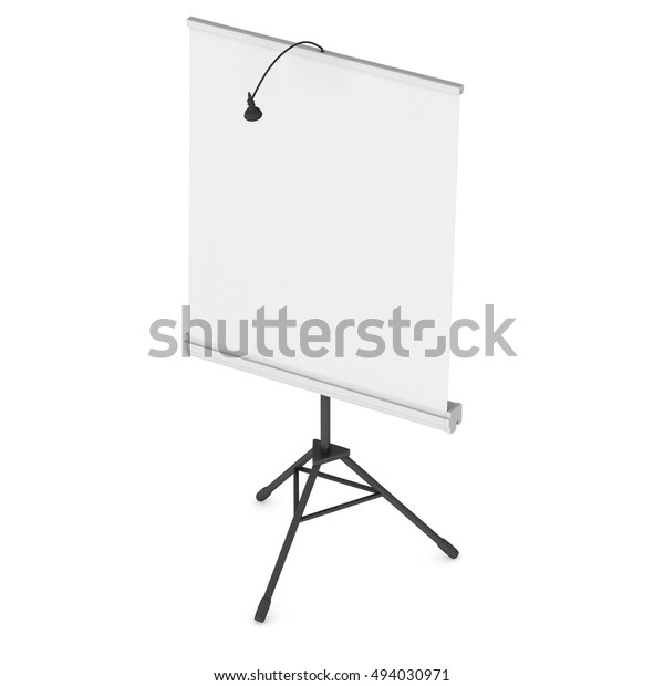 Download Blank Roll Expo Banner Stand On Stock Illustration 494030971 PSD Mockup Templates