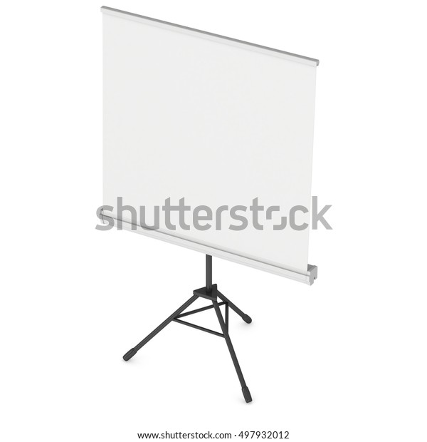 Download Blank Roll Expo Banner Stand On Stock Illustration 497932012 PSD Mockup Templates