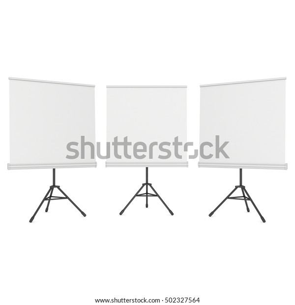 Download Blank Roll Expo Banner Stands Group Stock Illustration 502327564 PSD Mockup Templates