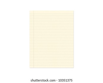 Blank Sheet Paper Horizontal Lines Stock Illustration 10351375 ...