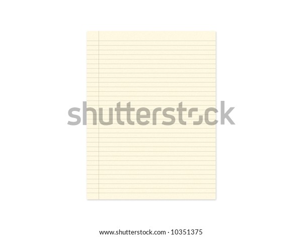 Blank Sheet Paper Horizontal Lines Stock Illustration 10351375