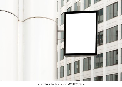 Blank Shop Sign Vertical Signage 3d Stock Illustration 701824087 ...