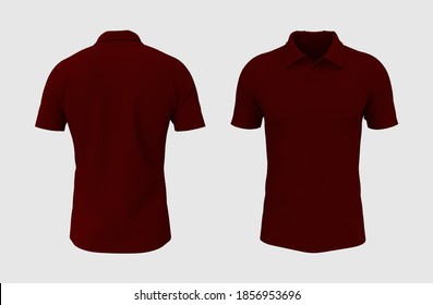 maroon colour polo t shirt