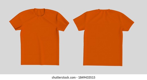 Orange T Shirt Vector Illustration Stock Vector (Royalty Free ...