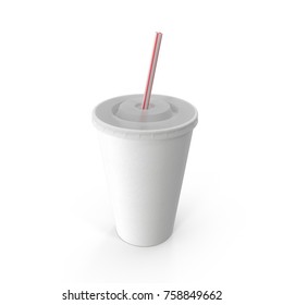 Blank Soft Drink Cup On White Stock Illustration 758849662 | Shutterstock