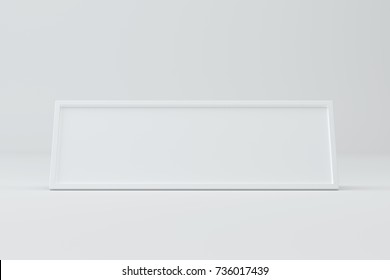 Blank Table Card, Sign Template. 3D Rendering