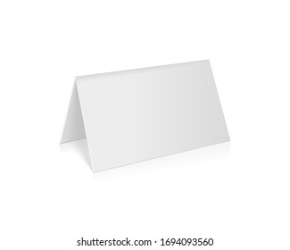 Blank Table Tent Card Isolated On Stock Illustration 1694093560 ...