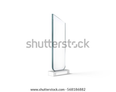 Download Blank Tall Glass Trophy Mockup 3 D Stock Illustration 568186882 - Shutterstock