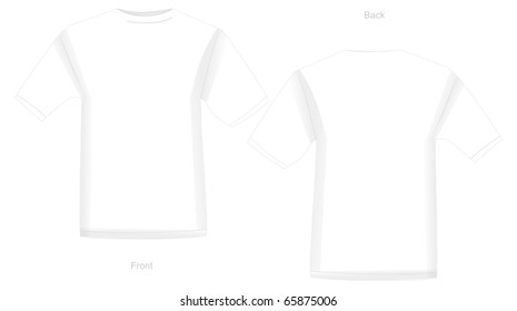 Girl Blank White Tshirt Template Stock Vector (Royalty Free) 1475070977 ...