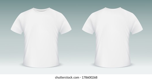 Blank Tshirt Template Front Back Side 