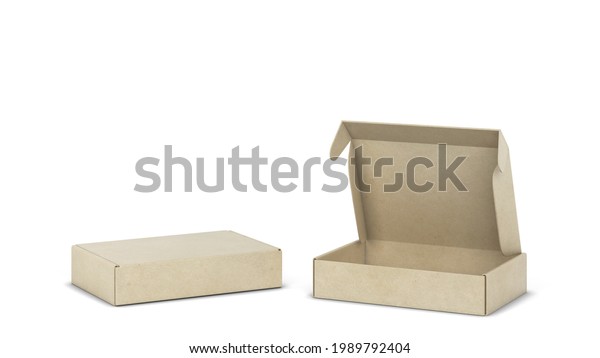 Blank Tuck Flap Packaging Box Mockup Stock Illustration 1989792404 ...