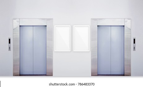 Download Mockup Advertising In Elevators High Res Stock Images Shutterstock