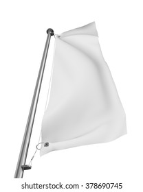 blank vertical flag mock-up