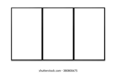 Blank Of Vertical Flat Screen For Keying Any Promotion Of Display