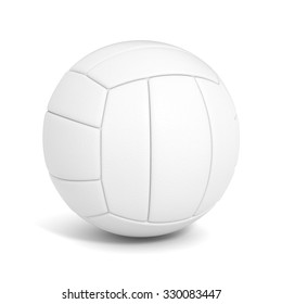Blank Volleyball Ball Isolated Clipping Path Stock Illustration ...