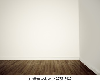 Blank Walls Corner In Room