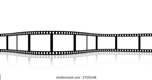 Blank Wavy Film Strip