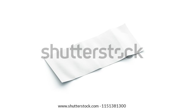 Download Blank White Banknote Mock Isolated Side Stock Illustration 1151381300 PSD Mockup Templates