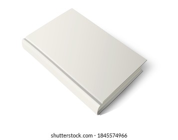 Blank White Book Mockup Shadow Isolated Stock Illustration 1845574966 ...