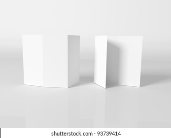 Blank White Booklet Template