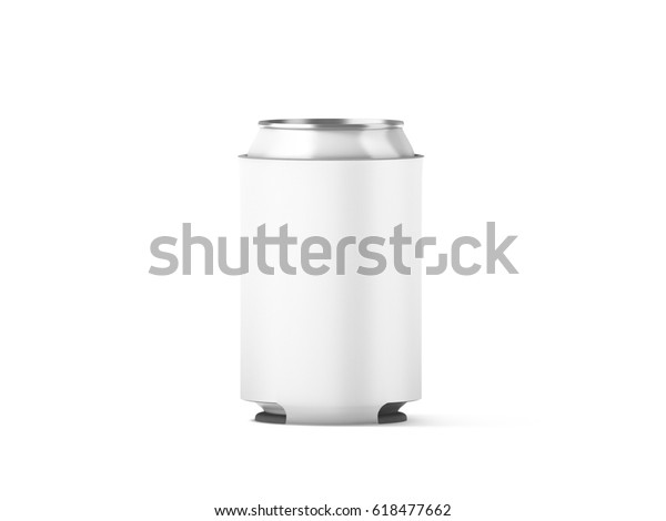 Download Blank White Collapsible Beer Can Koozie Stock Illustration 618477662