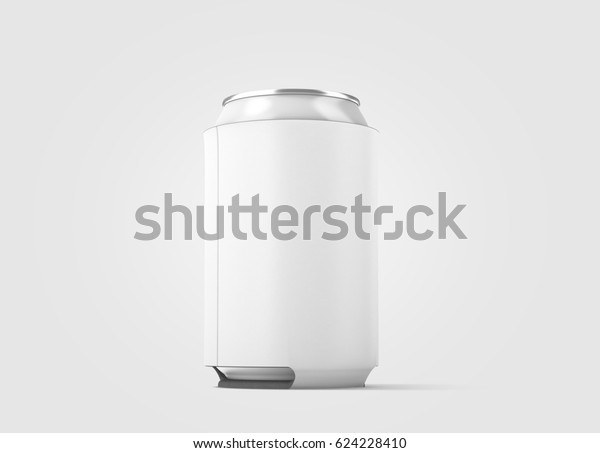 Download Blank White Collapsible Beer Can Koozie Stock Illustration 624228410