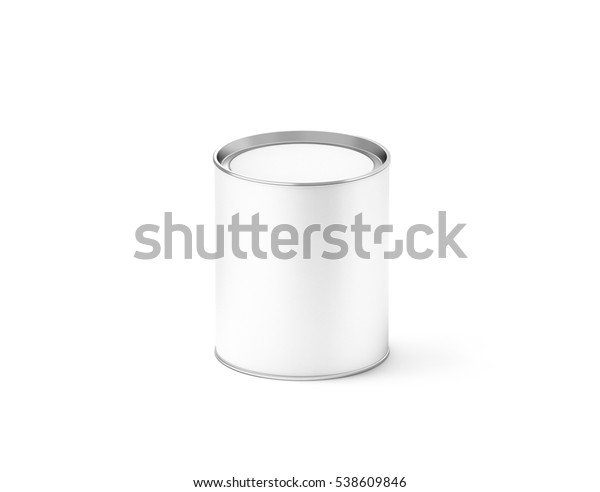 Download Blank White Cylinder Can Mockup Isolated Stock Illustration 538609846 PSD Mockup Templates